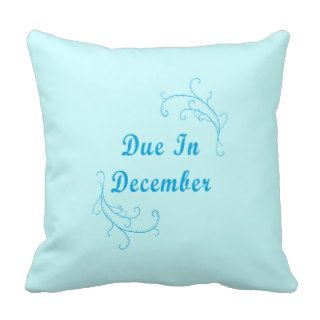 Due In December Birthstone American MoJo Pillow