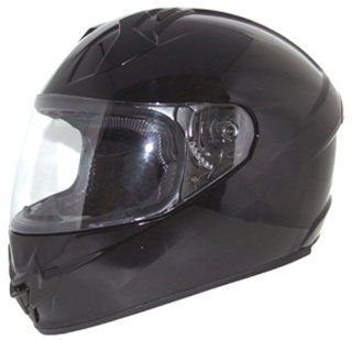 Zox Primo Air Full Face Motorcycle Helmet with Air Pump (Glossy Black, Medium) Automotive