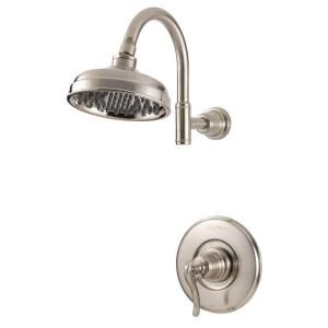 Pfister Ashfield 1 Handle Shower Only Trim in Brushed Nickel (Valve not included) R89 7YPK