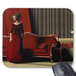 Lady in Red Mousepad