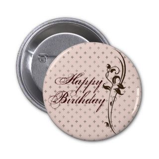 Happy Birthday Pretty Lady Button