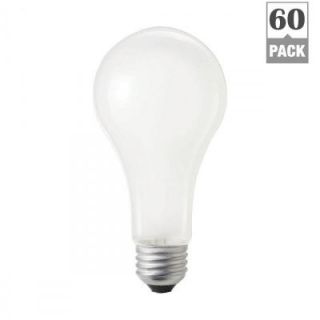 Philips 100 Watt Incandescent A21 Silicone Coated Rough Service 120/130 Volt Frosted Light Bulb (60 Pack) 149716