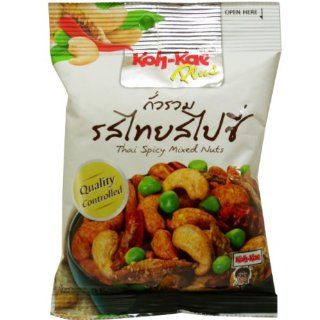 Koh kae Thai Spicy Mixed Nuts Herbal Snack Net Wt 35 G ( 1.23 Oz) X 1 Bag  Indian Nuts  Grocery & Gourmet Food