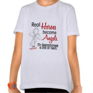 Heroes Become Angels Grandmother Lung Cancer Tshirt