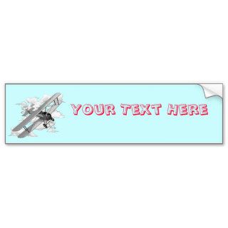 Vintage Plane Bumper Stickers