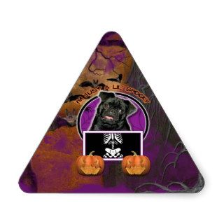 Halloween   Just a Lil Spooky   Pug   Ruffy Stickers