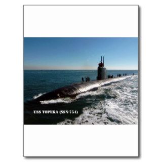 USS TOPEKA (SSN 754) POST CARDS