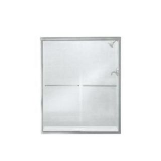 Sterling Plumbing Finesse 59 5/8 in. x 70 1/16 in. Frameless By pass Shower Door in Silver with Smooth/Clear Glass Texture 5475 59S G05