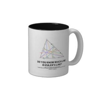 Do You Know Which Line Is Euler's Line? (Geometry) Mug