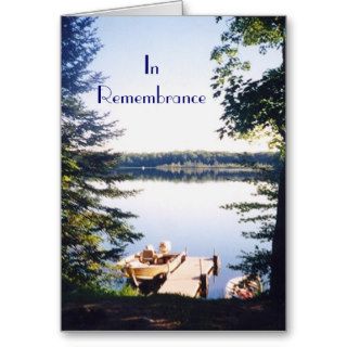 Lake picture2, InRemembrance Cards