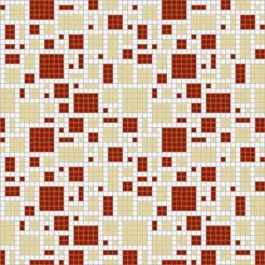 Mosaic Loft Scatter Rust Motif 24 in. x 24 in. Glass Wall and Light Residential Floor Mosaic Tile 062 0101
