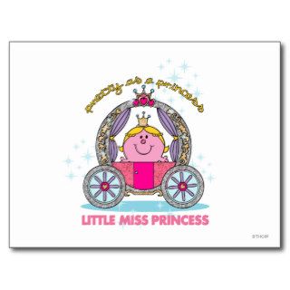 Little Miss Princess & Carriage Post Cards