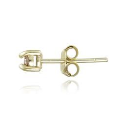 DB Designs 18k Yellow Gold Over Silver 1/8ct TDW Champagne Diamond Stud Earring DB Designs Diamond Earrings