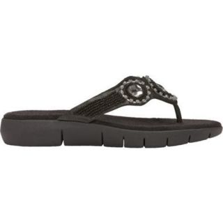 Women's Aerosoles Wip N Slide Black Metallic Aerosoles Sandals