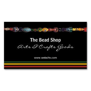 Multicolored Beads Bead Shop Business Card