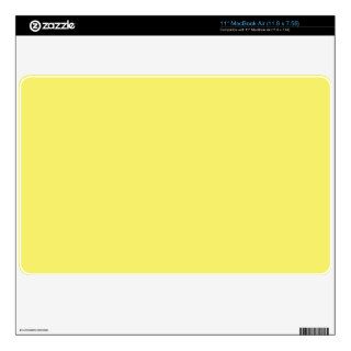 Solid Yellow Background Color Template Decal For The MacBook