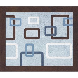 Sweet JoJo Designs Blue and Brown Geo Cotton Floor Rug Sweet Jojo Designs Rugs