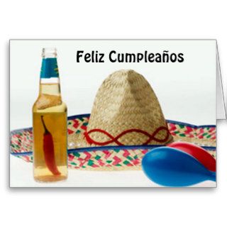 FELIZ CUMPLEANOS HAPPY BIRTHDAY SPANISH CARD