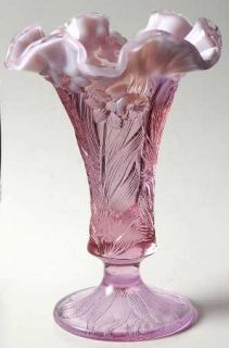 Fenton Rosemilk Opalescent Flower Vase   Pink Opalescent, Various Designs