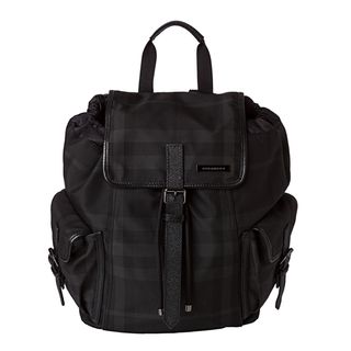Burberry 'Penkill' Small Black Beat Check Nylon Backpack Burberry Designer Handbags
