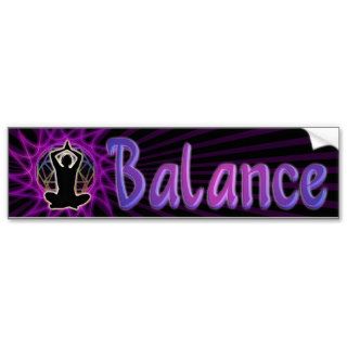 Women's ~ Balance Meditation & Sacred Geometry Bumper Sticker