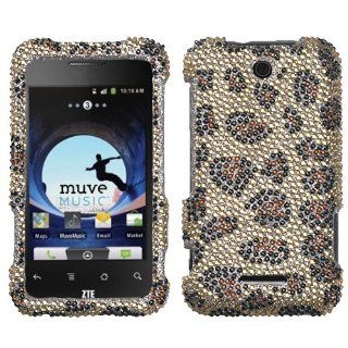 Asmyna ZTEX500HPCDM113NP Dazzling Diamante Bling Case for ZTE X500 (Score)    1 Pack   Retail Packaging   Leopard Skin Cell Phones & Accessories