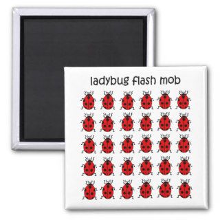 funny flash mob ladybug refrigerator magnet