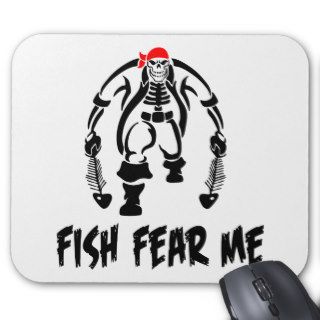 Fish Fear Me Pirate Mouse Pad
