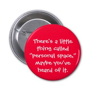 Personal Space Pinback Button