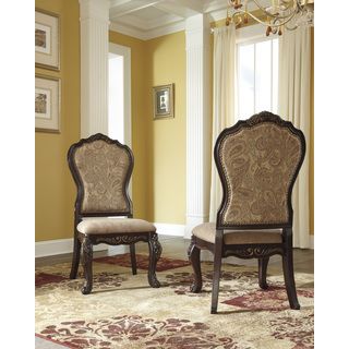 Signature Design By Ashley Wendlowe Dark Brown Dining Side Chairs