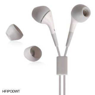 Premium 3.5mm Silicone Universal Earphone Buds   For Apple iPod, Creative  Mp4 Players  4 Color Options , WHITE Electronics
