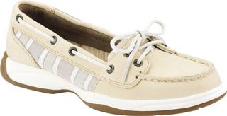 Womens Sperry Top Sider Laguna   Oat/Tan Madras Slip on Shoes