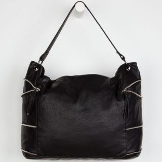 Zipper Side Tote Bag Black One Size For Women 239719100