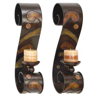 Metal Candle Sconce (set Of 2)