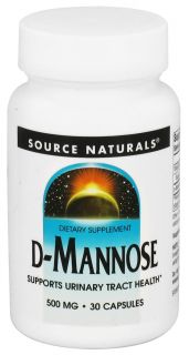 Source Naturals   D Mannose 500 mg.   30 Capsules