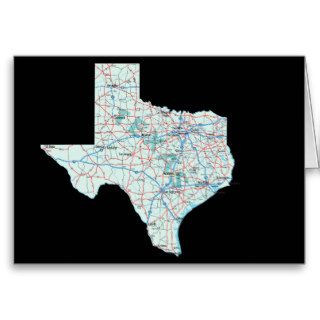 Texas Map Card