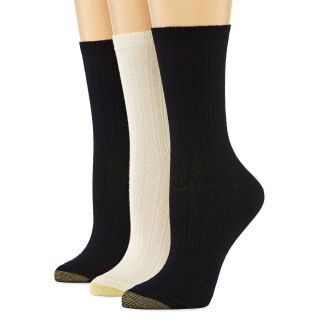 Gold Toe GoldToe 3 pk. Trellis Socks, Nvy/stone/nvy, Womens