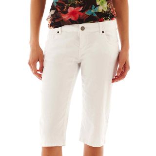 I Jeans By Buffalo Denim Bermuda Shorts, White, Womens