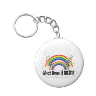 WHAT DOES IT MEAN? DOUBLE RAINBOW KEYCHAINS