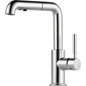 Delta Faucet 63220LF PC Chrome Solna Single Handle Pull Out Kitchen Faucet