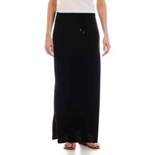 A.N.A Side Slit Maxi Skirt, Black