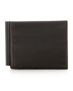 Money Clip Bi Fold Wallet, Black