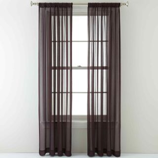 ROYAL VELVET Lantana Rod Pocket Curtain Panel, Dark Raisin