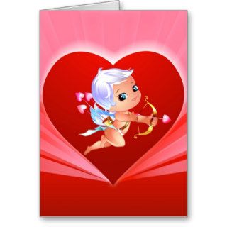 Cupid's Heart Valentine's Card
