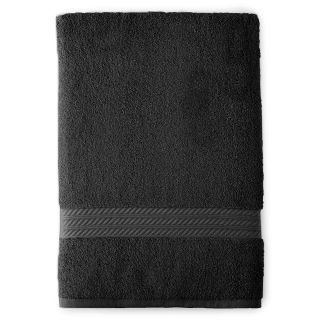 ROYAL VELVET Egyptian Cotton Solid Bath Towel, Black