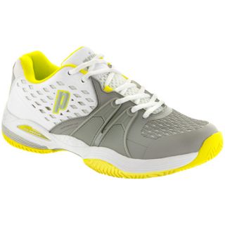 Prince Warrior Clay Prince Womens Tennis Shoes White/Gray/Citron