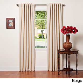 None Insulated Thermal Blackout 84 inch Curtain Panel Pair Natural Size 52 x 84