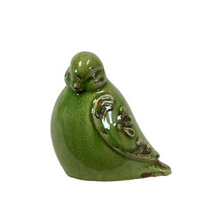 Urban Trends Collection Green Ceramic Bird