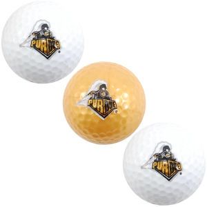 Purdue Boilermakers Team Golf 3pk Golf Ball Set