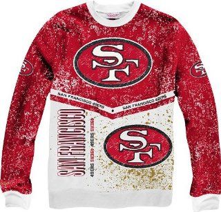 San Francisco 49ers Mitchell & Ness NFL "In The Stands" Vintage Crew Sweatshirt  Sports Fan Sweatshirts  Sports & Outdoors